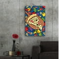 thumbnail image 6 of Epic Art 'Pizza Slice With Toppings' by Ron Magnes, Acrylic Glass Wall Art, 24"x36", 6 of 8