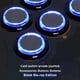 thumbnail image 4 of Cateissary Botón pulsador LED Cool Small Rocker Buttons Multiusos Diseño especial de moda Arcade Press Gaming Game Machine Arcades Videojuegos y accesorios Blanco transparente, luz azul 24 mm, 4 of 6