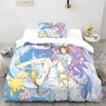 thumbnail image 2 of Cardcaptor Housse de Couette Sakura, Impression Anime, Housse de Couette avec Fermeture Éclair et Taies d'Oreiller Simple, 2 of 5