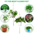 thumbnail image 3 of MODANU 2 Pack Plant Hangers Indoor Outdoor Hanging Planter Basket Cotton Rope for Flower Pot Patio Deck Ceiling Plant Holder, 3 of 7