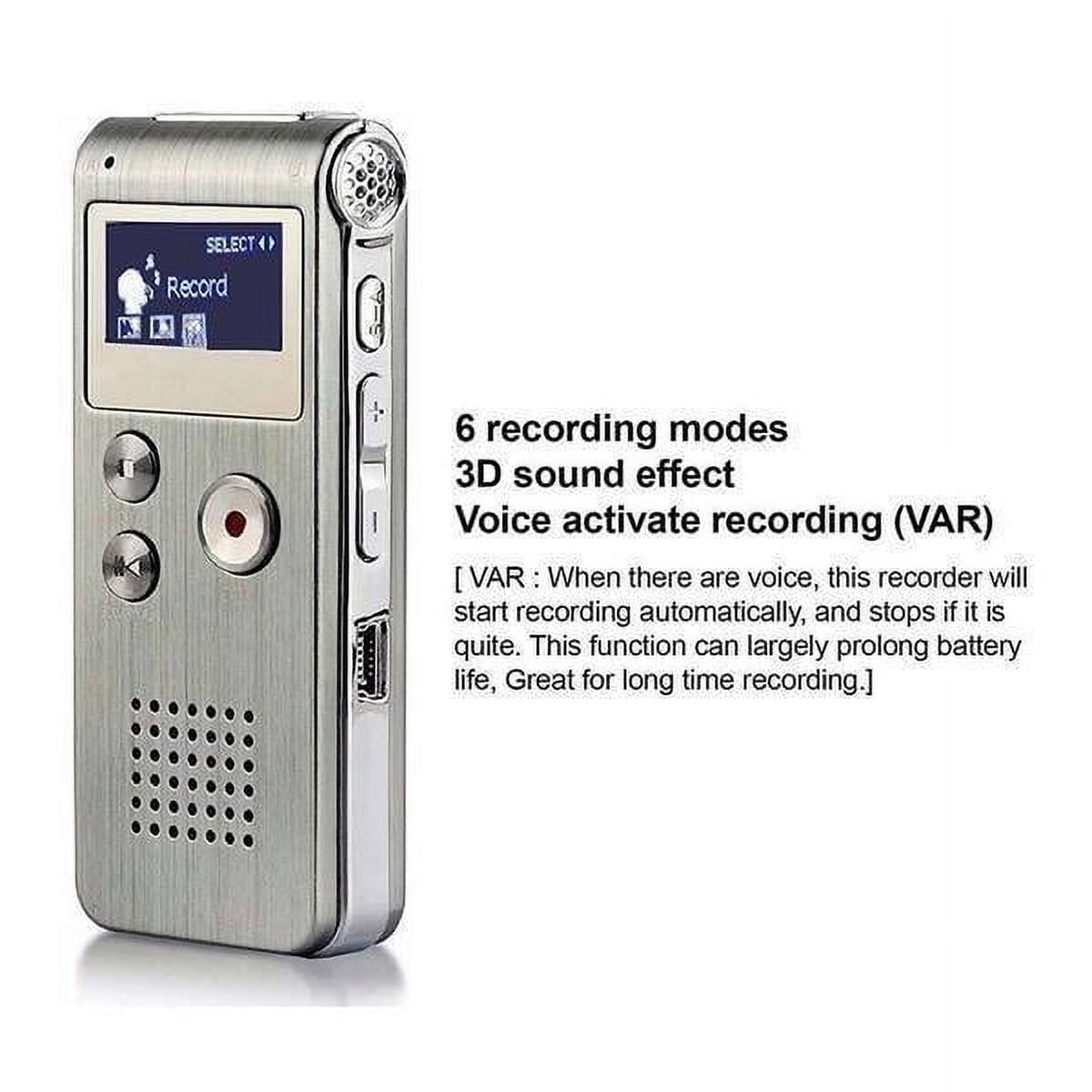 LigoWave 8GB Digital Audio Voice Sound Recorder Rechargeable Dictaphone Mini Recording pen MP3 Player