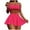 Hot Pink, variant on Buigttklop Swimsuits for Women 2024 Women'S Solid Color Swimsuit Backless Split Swimsuit