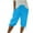 Blue, variant on WIZUTIZ Long Shorts for Women Leisure Wide Leg Sports Baggy Shorts Mid Rise Solid Trousers Knee-Length with Pockets Jogging Tie Side Trousers for Lady Stretch Birthday Green Linen
