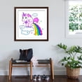 thumbnail image 3 of Art.com Pooping Unicorn Art Print by Reflux, Brown Frame Wall Art, 38" x 38", 3 of 5