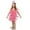 Pink, variant on Girls' 1920s Flapper Fringe Dress, Kids Sequin Latin Dance with Feather Headband, Roaring 20s Themed Party Outfit, Halloween Tango Ballroom Performance Dress, 7 Colors, Ages 4-12 Years
