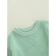 thumbnail image 5 of Bagilaanoe Newborn Baby Girl Boy Knit Rompers Sweater Long Sleeve Bodysuit 3M 6M 9M 12M 24M Infant Fall Winter One Piece Jumpsuit, 5 of 9