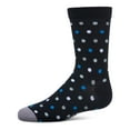 thumbnail image 2 of MeMoi Boys Colorful Dot-Patterned Cotton-Rich Crew Sock - Boys - Male, 7 8, Black, 2 of 7