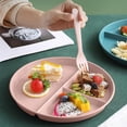 thumbnail image 4 of Dinnerware Set Compartment Divided Plates for Kids Plastic Children Trays for Eating with Dividers Colors Suitable for Breakfast Desserts Tableware,Cutlery Set,Ceramic Plates,Porcelain Bowls,Stainles, 4 of 9