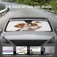 thumbnail image 7 of Cavalier King Charles Spaniel Dog Print Car Windshield Sun Shade Block UV Rays Sun Visor Protector Accordion Folding Sunshade Keep Vehicle Cool&Damage Free 51"x28", 7 of 7