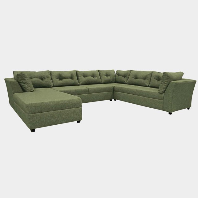 Sala Esquina Vancouver Invertida Curri Verde - DC Inlab Muebles Modelo D