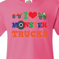 thumbnail image 4 of Inktastic I Love Monster Trucks Youth T-Shirt, 4 of 5