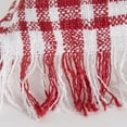thumbnail image 4 of Rizzy Home Plaid 18" x 18" Poly Filled Pillow with Woven Cotton Cover-White/Red, 4 of 5