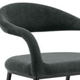 thumbnail image 5 of Diaz Morgan 5 Piece Round Glass Dining Table Set with Charcoal Fabric, 5 of 8