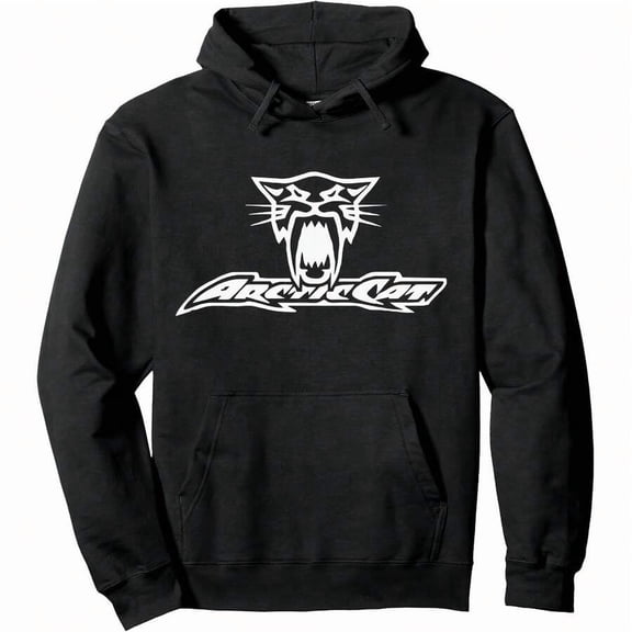 Men's Hoodie 280g 50% Cotton+50% Polyester - Arctic Cat Racing Snowmobile Powersports Pullover Hoodie, Power Sports, Snowmobile