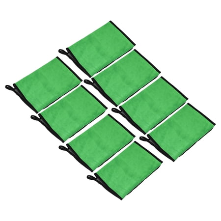 Unique Bargains 8pcs Microfibre Car Drying Towel 11.81 x23.62  Extra Large Car Cleaning Detailing Absorbent Gray Green