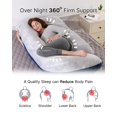 thumbnail image 2 of Almohada de embarazo ALLOPERA de 145 cm con soporte para todo el cuerpo, terciopelo, 2 of 8