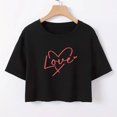 thumbnail image 4 of Plebaso T-Shirts Graphiques Courts pour Femmes Manches Courtes Imprimé Slim Col Rond T-Shirts d'Été Décontractés pour Femmes, 4 of 5