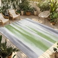 thumbnail image 2 of Outdoor Rug 3x5 ft Sage Green Grey Paint Waterproof Outdoor Patio Rug Mat Non Slip Outside Area Rugs Carpet for RV,Camping,Porch,Deck,Pool,Balcony,Backyard, Abstract Art Texture, 2 of 9