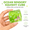 Green, variant on Rongyun Ice Cubes Stress Ball with Seashells Inside, Slow Rise Cube Squishy Stress Relief (1.37in pink)