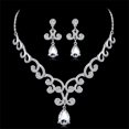 thumbnail image 4 of Boda Nupcial Rhinestone Cristal Collar Cuelga Conjunto de Joyas Sunnimix conjuntos de joyería de la boda, 4 of 8
