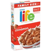 Life Quaker Breakfast Cereal, Cinnamon, 22.3oz Box