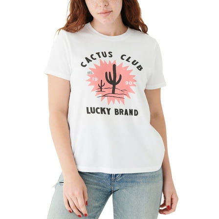 Lucky Brand Womens Printed T-Shirt;X-Large