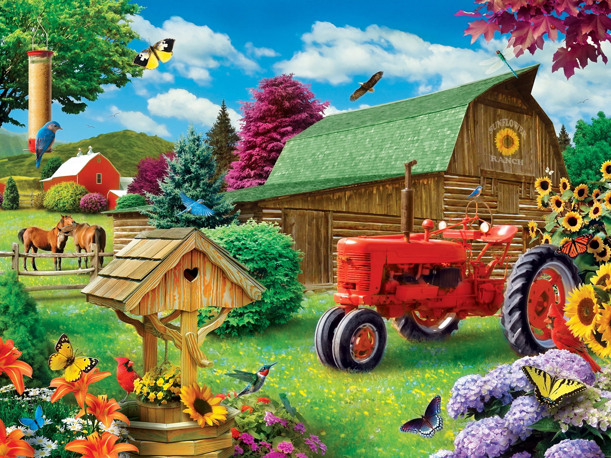 Memory Lane - Sunflower Ranch 300 Piece EZ Grip Puzzle
