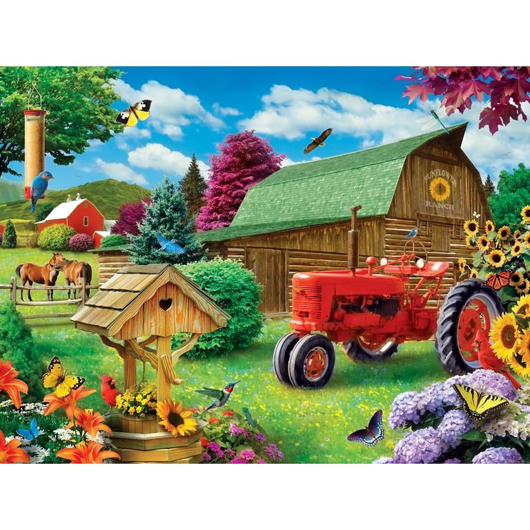 Memory Lane - Sunflower Ranch 300 Piece EZ Grip Puzzle - Walmart.com