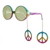 Costumes For All Occasions Els10501 Glasses Peace Danglers Multi