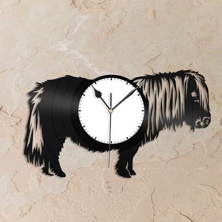 Pony Vinyl Wall Clock Famous Animals Living Room Home Nursery Decoration Vintage Design Office Bar Room Home Decor