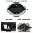 thumbnail image 3 of Light Blue Daisy Flower Pattern Travel Tote Bags for Women Carry On,Large Weekender Bags for Women Travel,Multi Functional Duffle Bag for Work,Shopping,Sports, 3 of 5