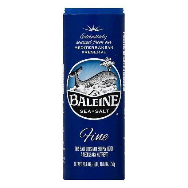 La Baleine Fine Sea Salt, 26.5 OZ (Pack of 12)