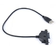 thumbnail image 1 of Notebook optical drive SATA to USB easy drive line external optical drive box transfer cable USB external 7+6 conversion line, 1 of 3