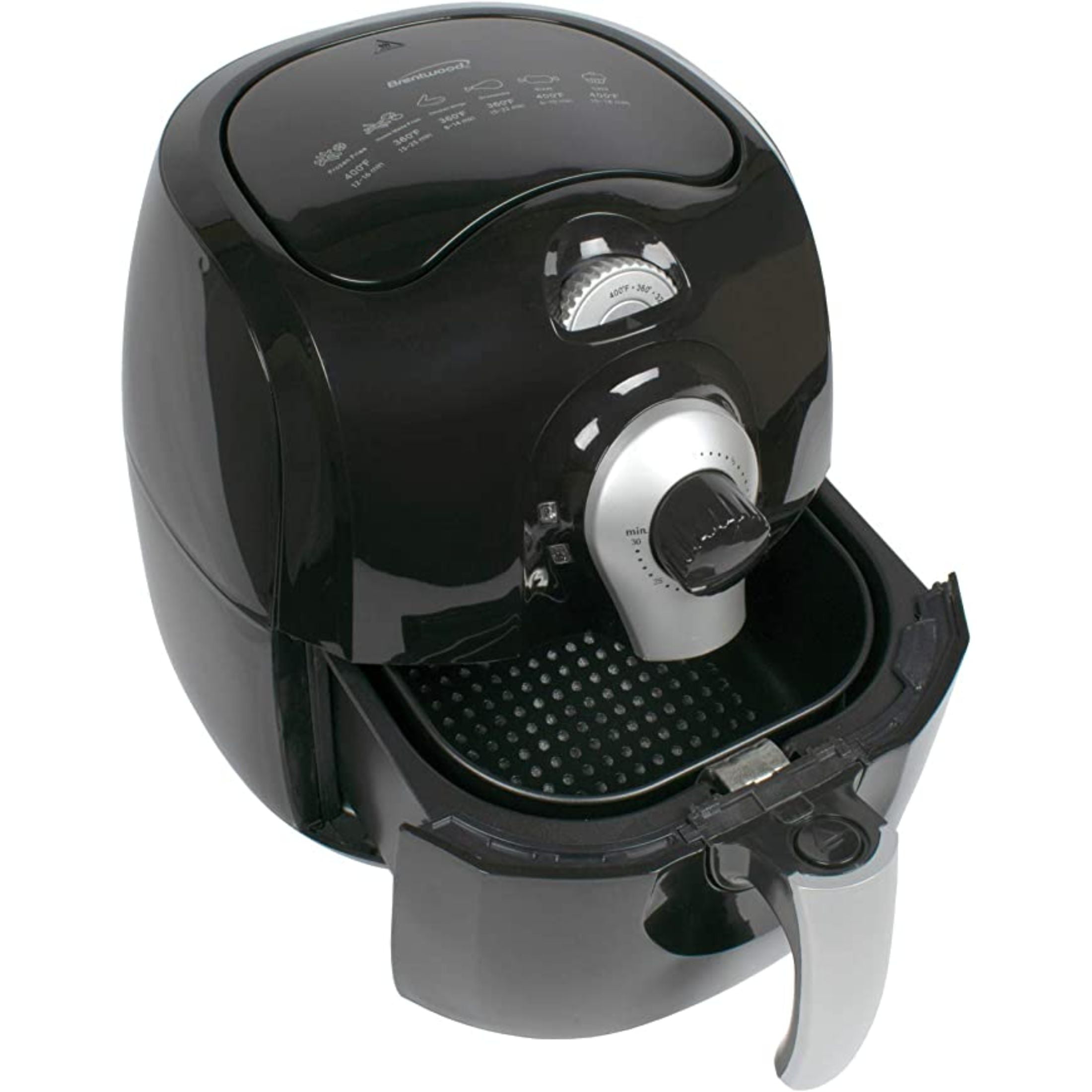 Brentwood New 3.7qt. Electric Air Fryer with Timer and Temp. Control - Black