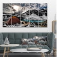 thumbnail image 1 of Camping au-Dessus du Lac Turquoise - Impression sur Toile Paysage, 1 of 4