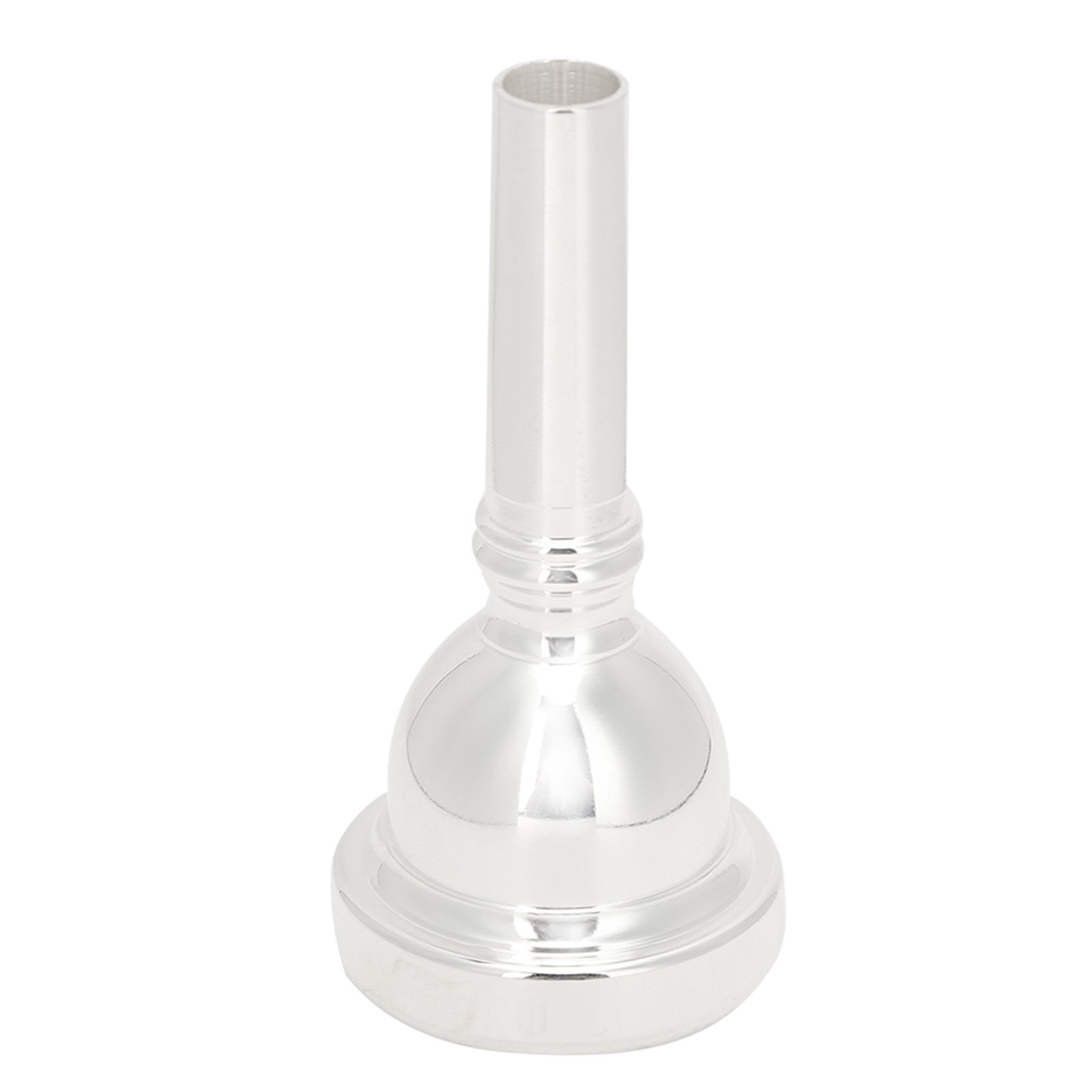 M Buder 12C Alto Trombone Silver Plated Brass Mouthpiece, Professional Replacement Part Instrument Accessories for Students and Professionals, High Quality Finish, 3.15 inches / 8 cm Length, Silver