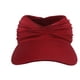 thumbnail image 4 of Sombreros de moda para mujer, visera solar, sombrero sólido ancho de verano, viseras de protección, gorra de playa con cola de caballo, sombrero para mujer, 4 of 4