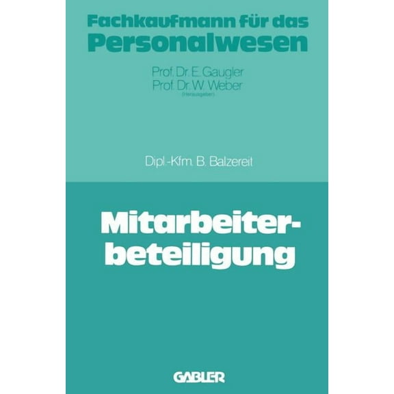 Mitarbeiterbeteiligung, (Paperback)