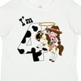 thumbnail image 4 of Inktastic I'm Four-cowgirl Riding Horse Birthday Girls Toddler T-Shirt, 4 of 5
