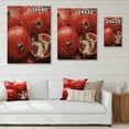 thumbnail image 4 of Designart "Fruit Pomegranate Red Painting III" Farmhouse Print on Natural Pine Wood, 4 of 5
