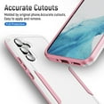 thumbnail image 5 of for Samsung Galaxy A15 Case, Dual Layers Shell Hard PC + Soft TPU Back Shell Heavy Duty Military Drop Protection Rugged Shockproof Hybrid Case for Samsung Galaxy A15, White/Pink, 5 of 6