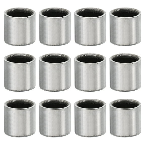 M6 Steel Spacers, 12 Pcs Metal Spacers Steel 6.2mm ID x 10mm OD x 10mm L Screw Standoff Round for 1/4in or M6