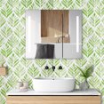 thumbnail image 3 of DAZLUTE Floral Wallpaper Peel and Stick Wallpaper Green Leaf Self Adhesive Removable Wallpaper Contact Paper,17.52" x 394", 3 of 9