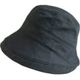 thumbnail image 3 of CoCopeaunts Plain Bucket Hat Ladies Outdoor Sun Protection Bucket Hats for Women Travel Roll Brim Fisherman Hat Casual Wear, 3 of 8