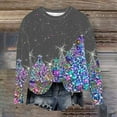 thumbnail image 4 of WEAIXIMIUNG Robe Chandail en Molleton Filles Femmes Noël Col Rond Haut Unique Imprimé Chandail en Molleton Sans Capuche, 4 of 5