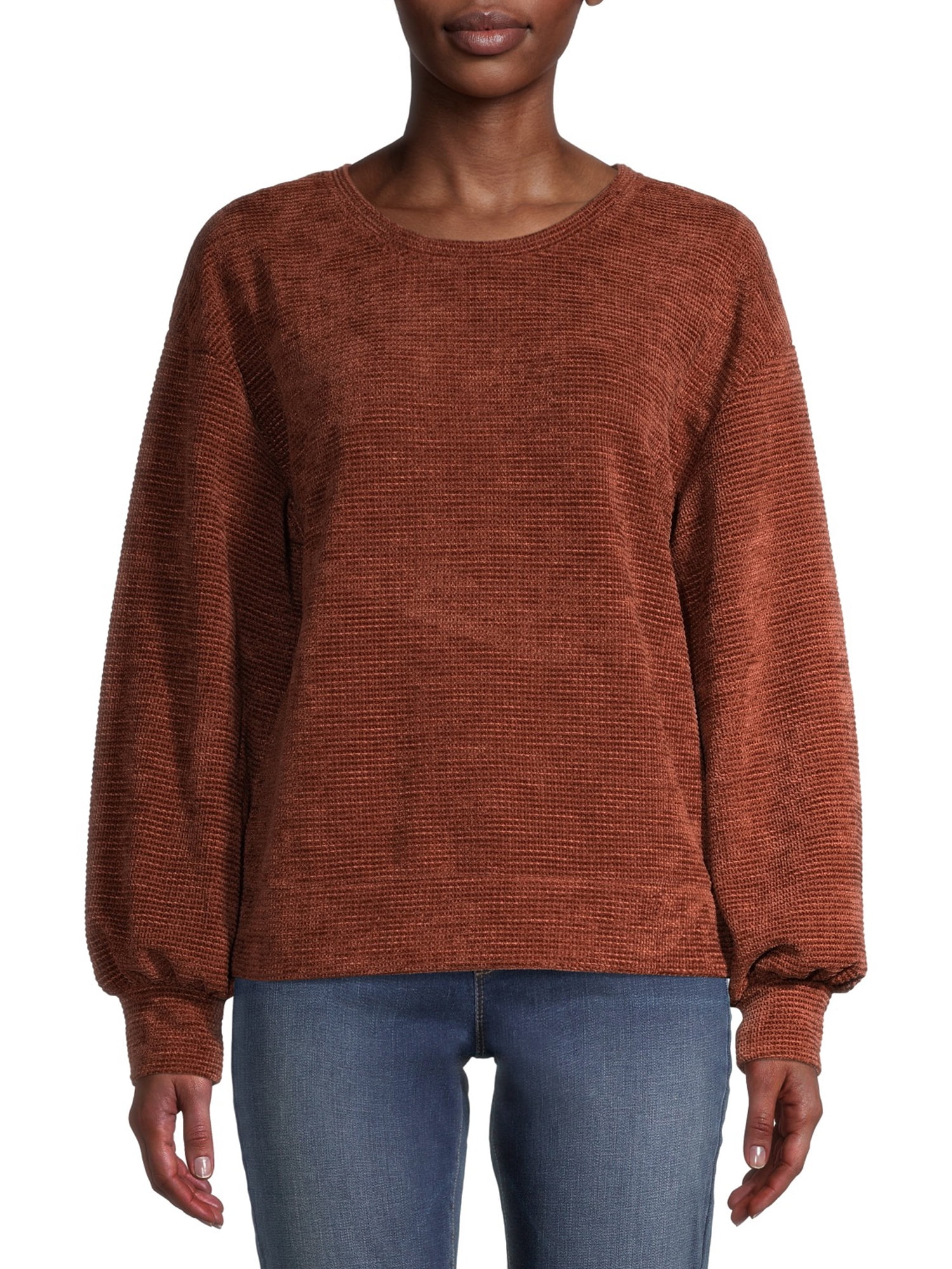 Brown sweater walmart Clearance