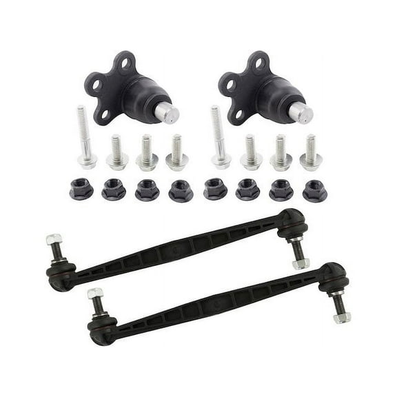 Front Ball Joint Sway Bar Link Kit 4 Piece - Compatible with 2012 - 2018 Chevy Sonic 2013 2014 2015 2016 2017