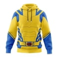 thumbnail image 5 of Sudadera con capucha para hombre y mujer, disfraz de Deadpool y Wolverine, con estampado 3D de superhéroe, con cremallera y chaqueta con capucha, para Halloween y juego de rol, 5 of 5