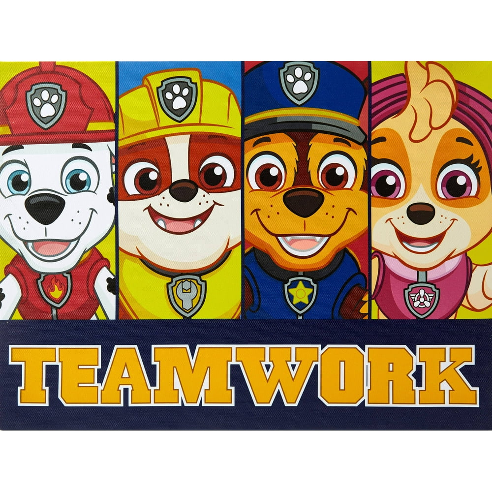 Nickelodeon Paw Patrol Pup LED Canvas Wall Art - Walmart.com - Walmart.com
