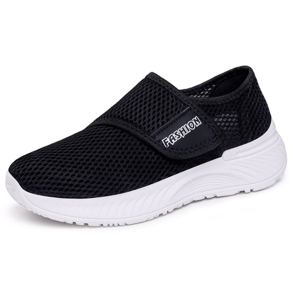 Breathable Mesh Slip-On Casual Sneakers – Lightweight Fashion Shoes Anti-Slip Women's Walking Shoes Breathable and Adjustable Women Sneakers